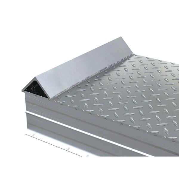 ALUM TREAD WHL RISER W/ ROLL OF GUARD 72X24X12